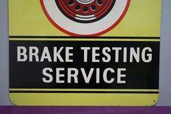 Ferodo Brake Testing Service Advertising Tin Sign 