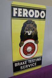 Ferodo Brake Testing Service Advertising Tin Sign 