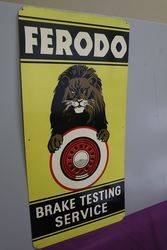 Ferodo Brake Testing Service Advertising Tin Sign 