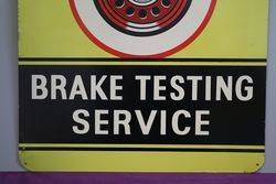 Ferodo Brake Testing Service Advertising Tin Sign 