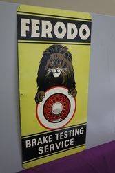 Ferodo Brake Testing Service Advertising Tin Sign 