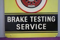 Ferodo Tin Brake Testing Service Advertising Sign 