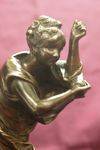 Fine Bronze Semi Nude Figure Dated 1880