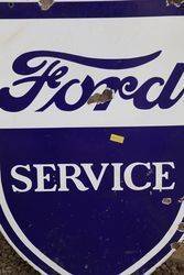 Ford Double Sided Enamel Advertising Sign 
