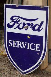 Ford Double Sided Enamel Advertising Sign 