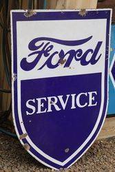 Ford Double Sided Enamel Advertising Sign 