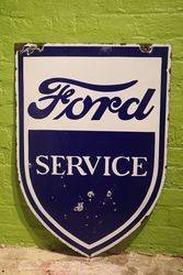 Ford Service Double Sided Enamel Advertising Sign  