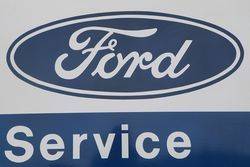 Ford Service Enamel Advertising Sign 