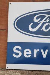 Ford Service Enamel Advertising Sign 