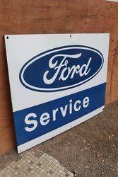 Ford Service Enamel Advertising Sign 