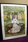 Framed Antique 2 Piece Mazawattee Tea Poster Stunning Pictorial Advertising sign