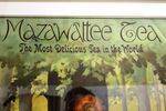 Framed Antique 2 Piece Mazawattee Tea Poster Stunning Pictorial Advertising sign