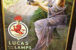 Framed Lucas Lamps Advertising Poster