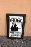 Framed PandR Hay Dyers And French Cleaners Doubled Sided Enamel Sign