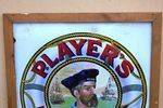 Framed Players Navy Cut Pictorial Enamel Sign