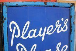 Framed Players Please Enamel Sign