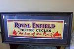 Framed Royal Enfield Motorcycles Advertising Poster