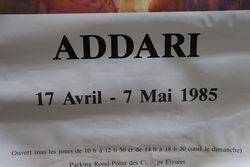 French Art Poster Addari Paris 1985