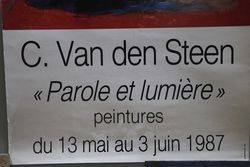 French Art Poster C Van Den Steen  Paris 1987