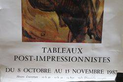 French Art Poster Tableaux Post Impressionnistes Paris 1987 