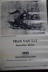 French Art Poster Tran Van Tay  Paris 1984 