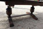 French Drawer Leaf Table Carved Oak C1925