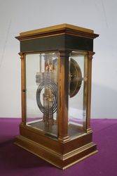 French La Haye 4 Beveled Glass Bronze Crystal Regulator Clock 