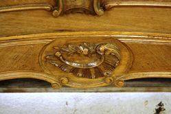 French Provincial Walnut Double Bed