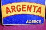 French Tin Argenta Cycles Post Mount Sign