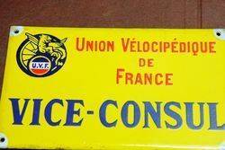 French Vice Consul Enamel Sign
