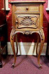 French Walnut Bedside Cabinet