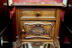 French Walnut Bedside Cabinet