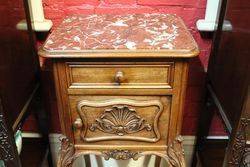 French Walnut Bedside Cabinet