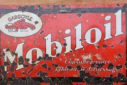 Gargoyle Mobiloil Enamel Advertising Sign 