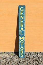 General Motors Embossed Tin Sign