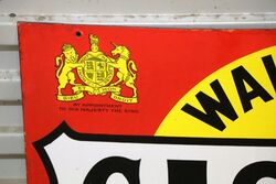 Genuine 1920s Castrol Dog Bone Enamel Sign 
