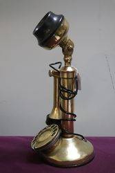 Genuine Antique Brass Stick Phone 