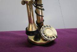 Genuine Antique Brass Stick Phone 