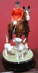 Genuine Beswick Hunter and 2 Dogs 