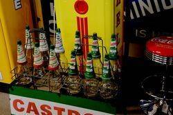 Genuine Castrol 12 Embossed Bottle Oil Rack with all Tin Tops