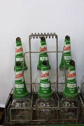 Genuine Castrol Enamel Front 12 Bottle Oil Rack