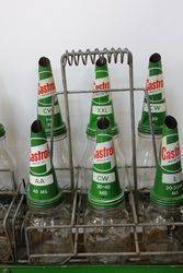 Genuine Castrol Enamel Front 12 Bottle Oil Rack