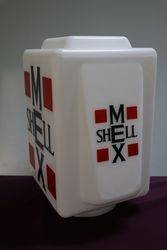 Genuine Glass Shell Mex Petrol Pump Advertising Globe 