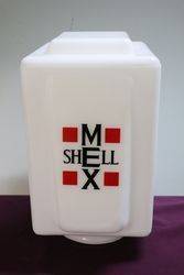 Genuine Glass Shell Mex Petrol Pump Advertising Globe 