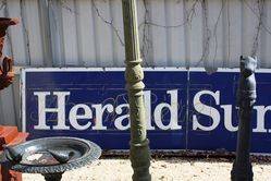 Genuine HERALD SUNHERALDSTREETS Sign 