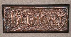 Genuine House Name Plate andquotBELMONTandquot 