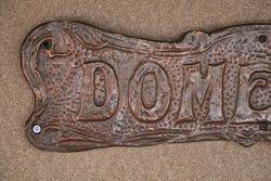 Genuine House Name Plate andquotDOMELICKandquot 
