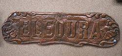 Genuine House Name Plate andquotELEOURAandquot 