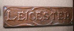 Genuine House Name Plate andquotLEICESTERandquot 