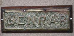 Genuine House Name Plate andquotSENRABandquot 